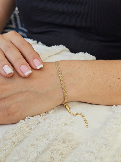 Pulsera Chinesca Premium 17 cm x 3 mm – Estilo Oriental Unisex