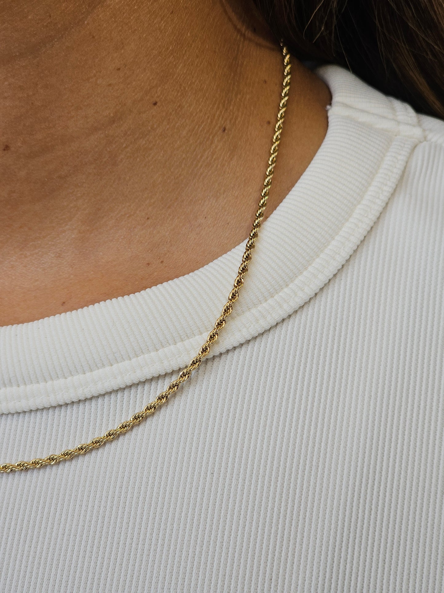 Cadena Lazo 45 cm x 2 mm – Delicadeza y Brillo