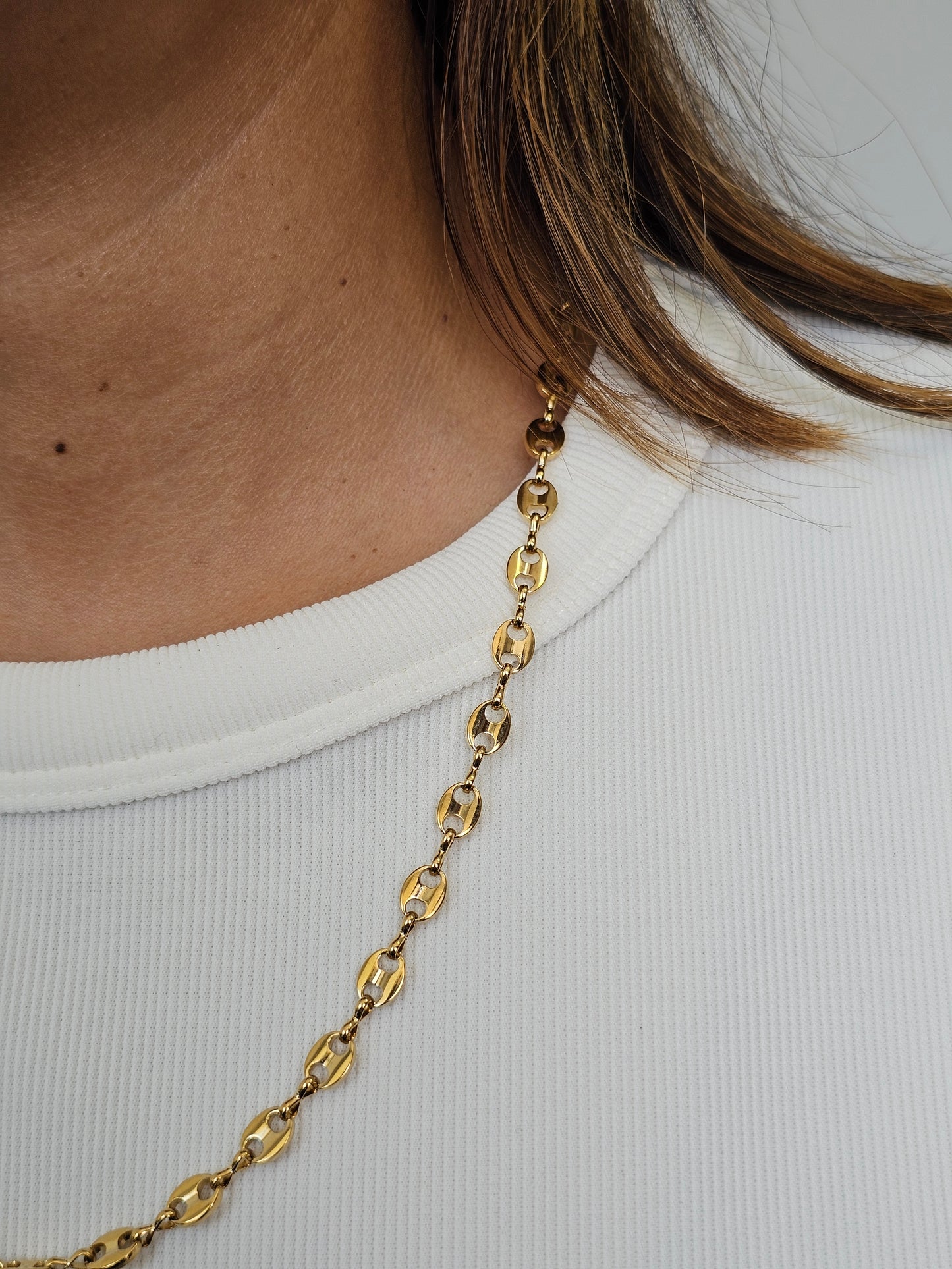 Cadena Gucci 45 cm x 5.5 mm – Estilo Compacto y Sofisticado