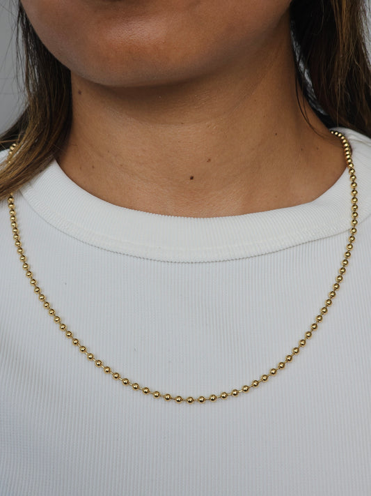 Cadena Militar 42 cm x 3 mm – Estilo Cercano y Minimalista