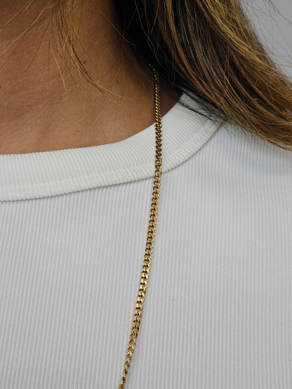 Cadena Cubana 45 cm x 3 mm – Delicadeza y Elegancia