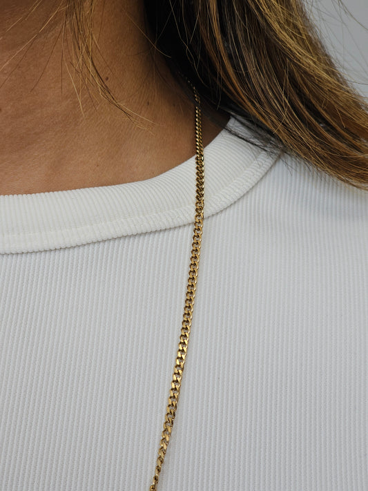 Cadena Cubana 45 cm x 3 mm – Delicadeza y Elegancia