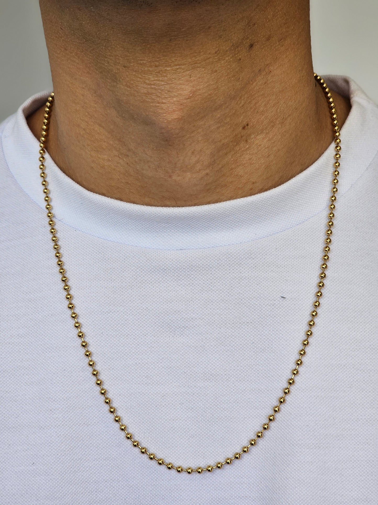 Cadena Militar 60 cm x 3 mm – Estilo Clásico y Robusto