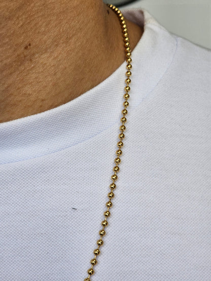 Cadena Militar 60 cm x 3 mm – Estilo Clásico y Robusto