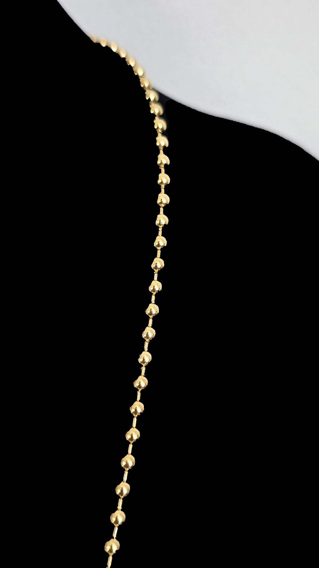 Cadena Militar 42 cm x 3 mm – Estilo Cercano y Minimalista