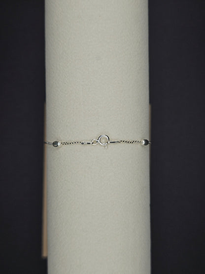 Pulsera Veneciana Plata Ley 925 18 cm – Diseño Clásico Brillante