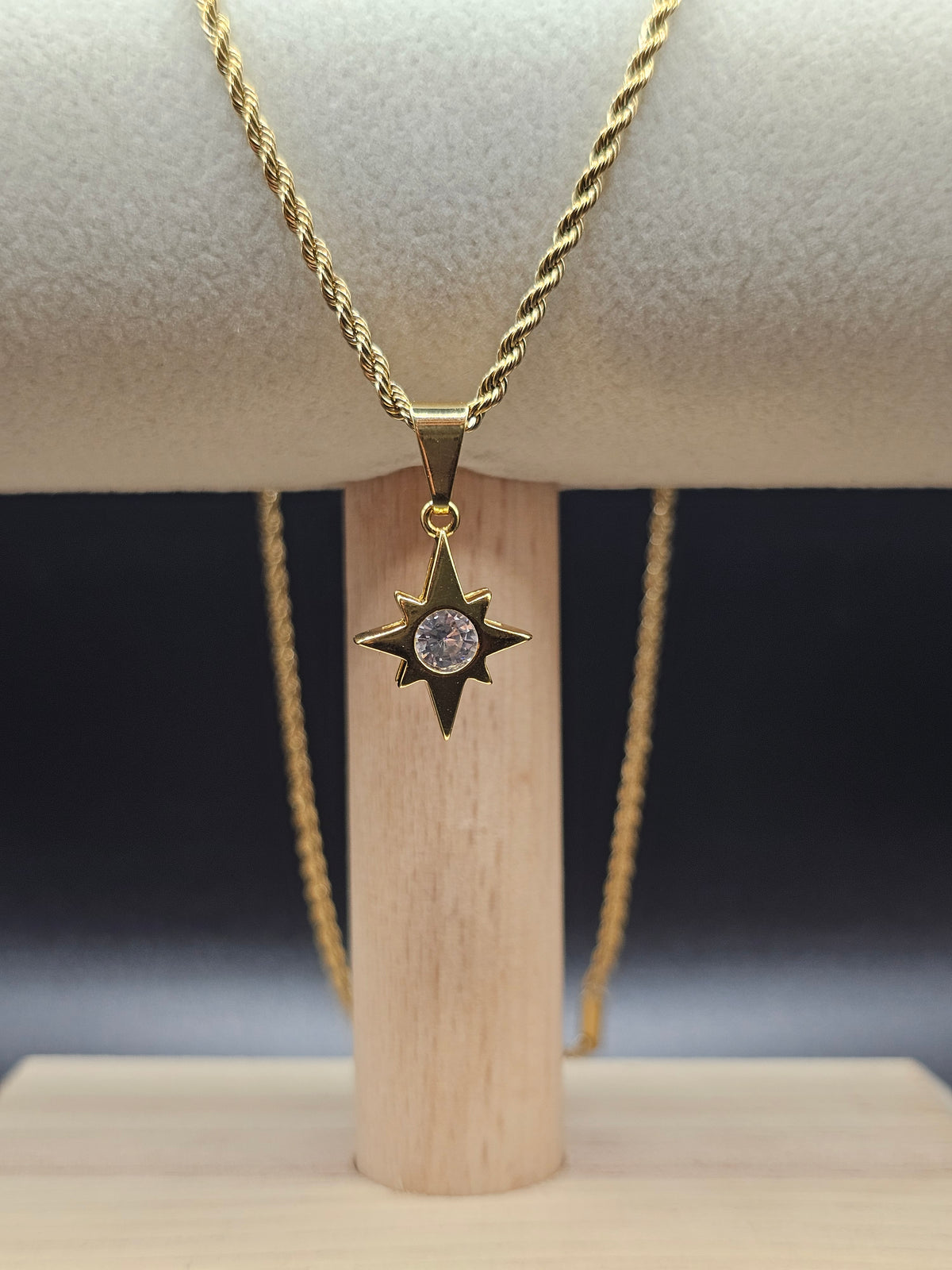 Dije Estrella Circon Cristal