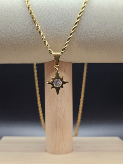 Dije Estrella Circon Cristal