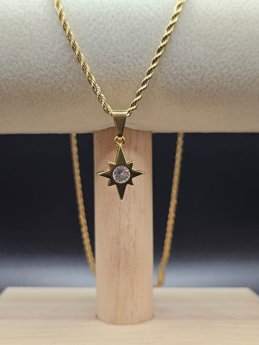 Dije Estrella Circon Cristal