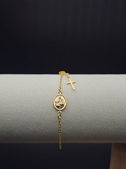 Pulsera Virgen Del Carmen 16.5 cm + Extensor