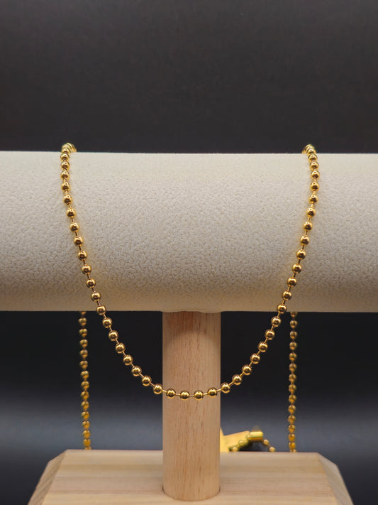 Cadena Militar 60 cm x 3 mm – Estilo Clásico y Robusto