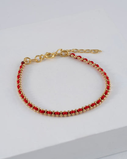 Pulsera Hilo Laminado 15 cm + Extensor