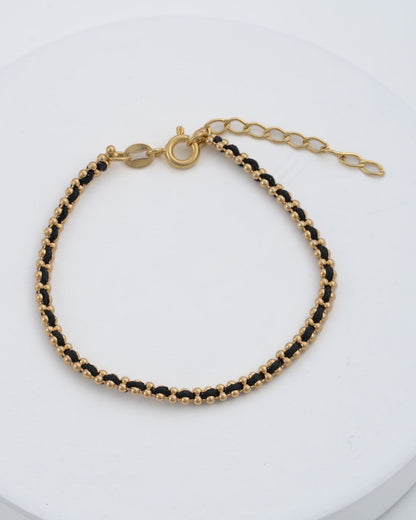 Pulsera Hilo Laminado 15 cm + Extensor