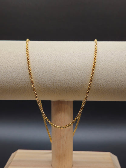 Cadena Veneciana 45 cm x 2 mm – Estilo Geométrico y Sofisticado